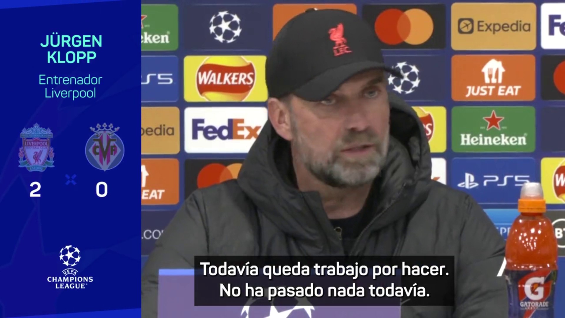 Klopp: "Todavía queda trabajo por hacer"