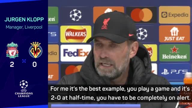 Klopp insists still work for Liverpool to do in Villarreal tie