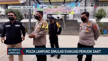 Polda Lampung Simulasi Evakuasi Pemudik Sakit