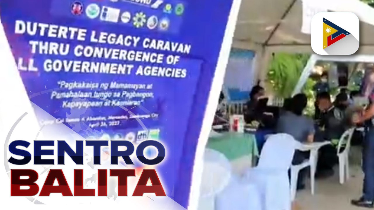 Iba't ibang gov't services, inilapit sa ating mga kababayan sa Zamboanga Peninsula sa tulong Duterte legacy caravan