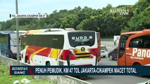 Jelang Idul Fitri, Tol Japek Km 47 Padat, Plat Jakarat Dominasi Arus Mudik