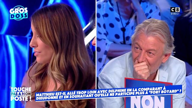 Matthieu Delormeau et Delphine Wespiser s'expliquent sur le plateau de Touche pas à mon poste
