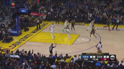 Curry unstoppable with stunning step-back three