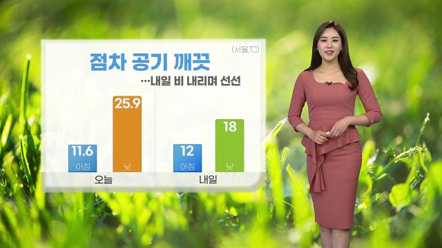[날씨] 점차 공기 깨끗...내일 비 내리며 선선 / YTN