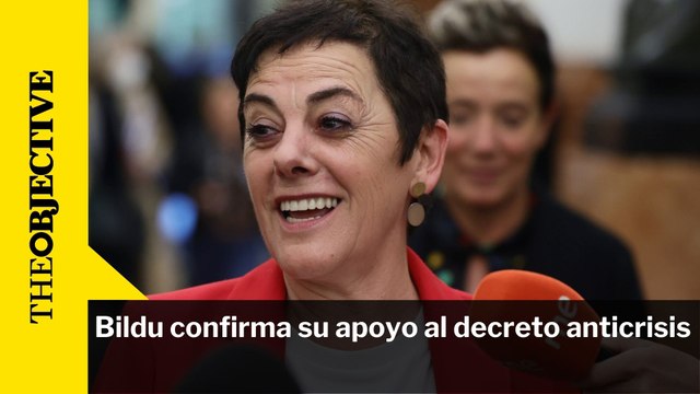Bildu confirma su apoyo al decreto anticrisis