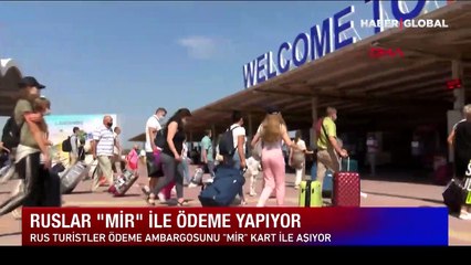 Bakan Nebati dikkat çekmişti: Rusların Antalya'daki ödeme yöntemi Mir kart