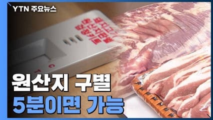 '한 줄 뜨면 수입산'...돼지고기 원산지 5분 만에 확인 / YTN