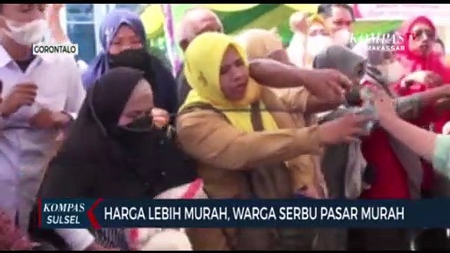 Harga Lebih Murah, Warga Serbu Pasar Murah