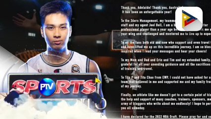 Kai Sotto, pumasok sa 2022 NBA draft