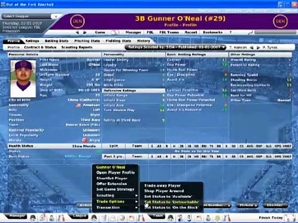 Out of the Park Baseball 2007 #1