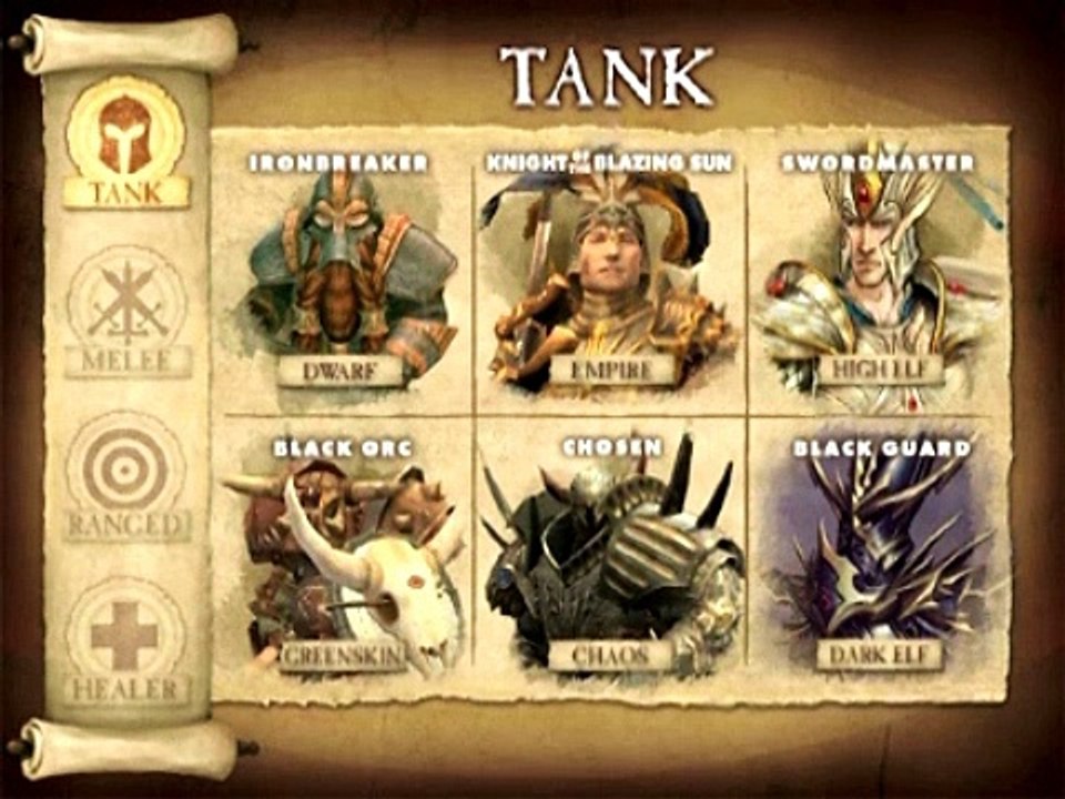 Warhammer Online: Age of Reckoning archetypes