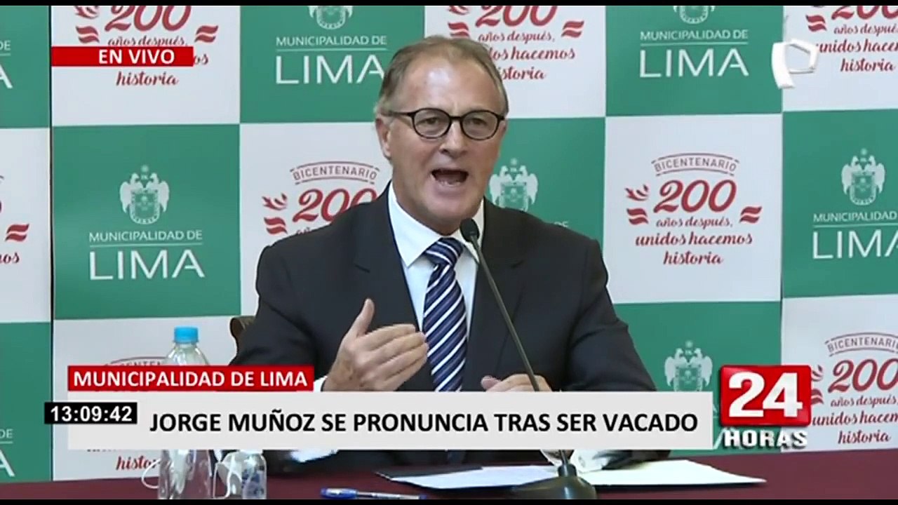 Jorge Muñoz tras ser vacado: el JNE es corrupto y ha actuado políticamente