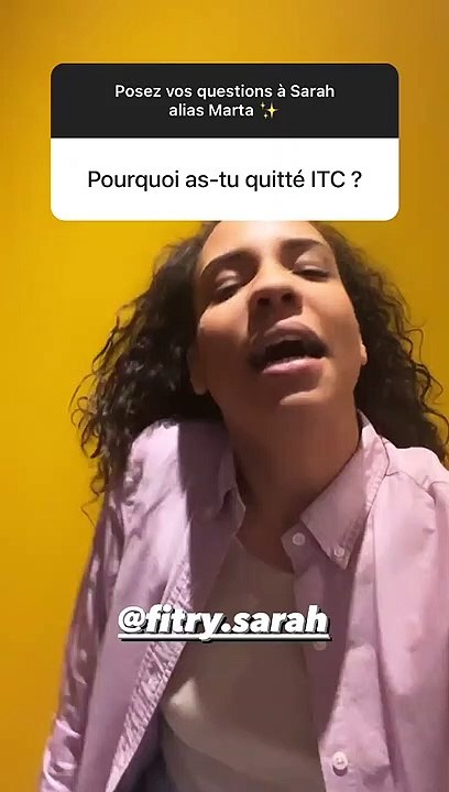 Sarah Fitri revient sur son départ d'"Ici tout commence"