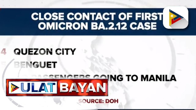 44 close contacts ng unang kaso ng Omicron BA.2.12 sa bansa, natukoy na ng DOH