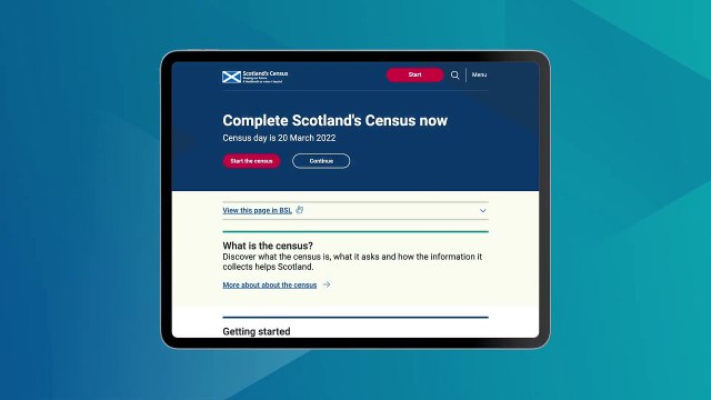 Scotland's Census 2022 - How to complete the census online