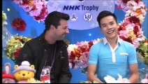 NHK16 - Commentators mention Hanyu (ESP ITA)