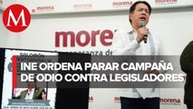 INE ordena a Morena frenar campaña de odio contra legisladores por reforma eléctrica