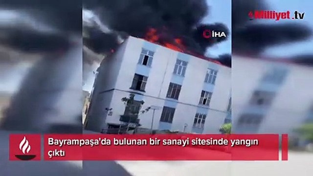 Bayrampaşa sanayi sitesinde yangın!