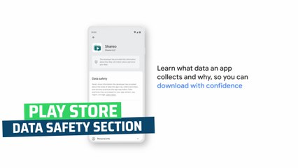 Así es la nueva sección de seguridad de datos de Google Play Store