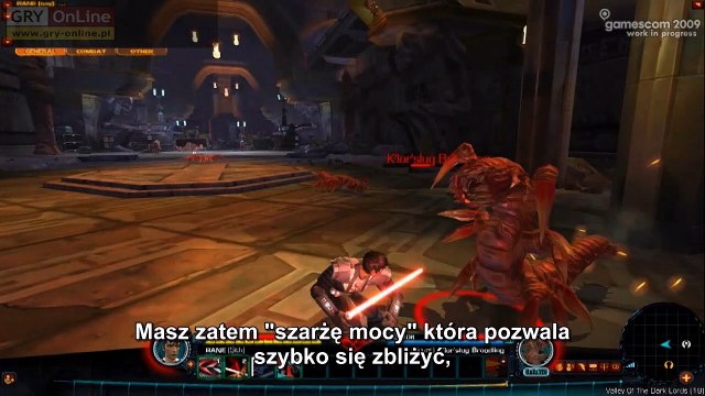 Star Wars: The Old Republic gamescom 09 gameplay 2/3 - wersja PL