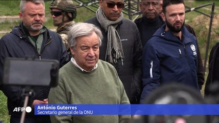 Jefe de la ONU condena lo "absurdo" de la guerra en primera visita a Ucrania