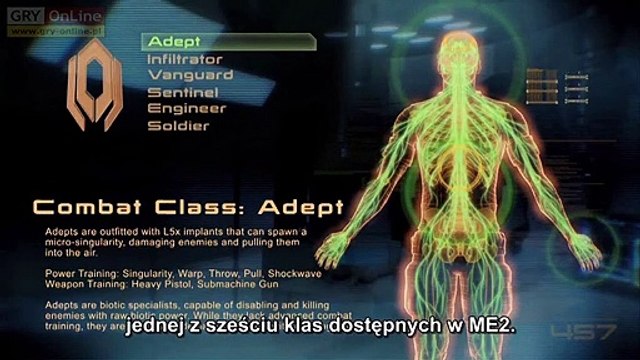 Mass Effect 2 Adept - PL subtitles