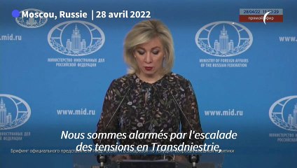 Moscou "alarmé" par les "actes terroristes" en Transdniestrie