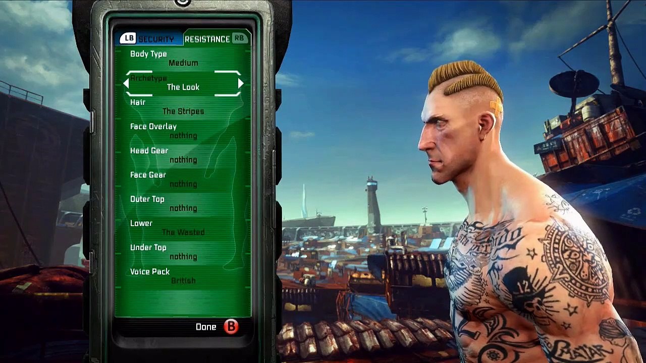 Brink Character Customisation