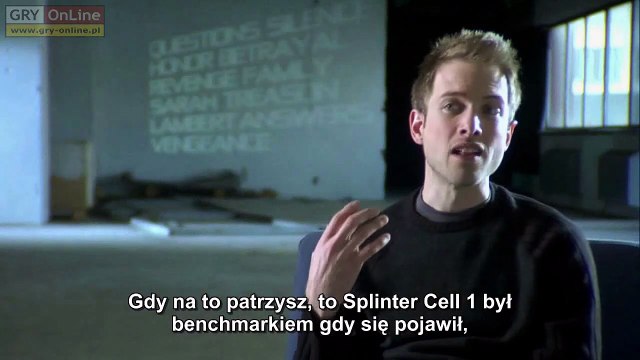 Tom Clancy's Splinter Cell: Conviction developer diary #4 - PL subtitles