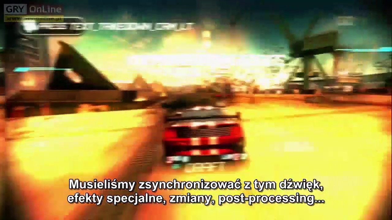 Split/Second developer diary #2 - PL subtitles