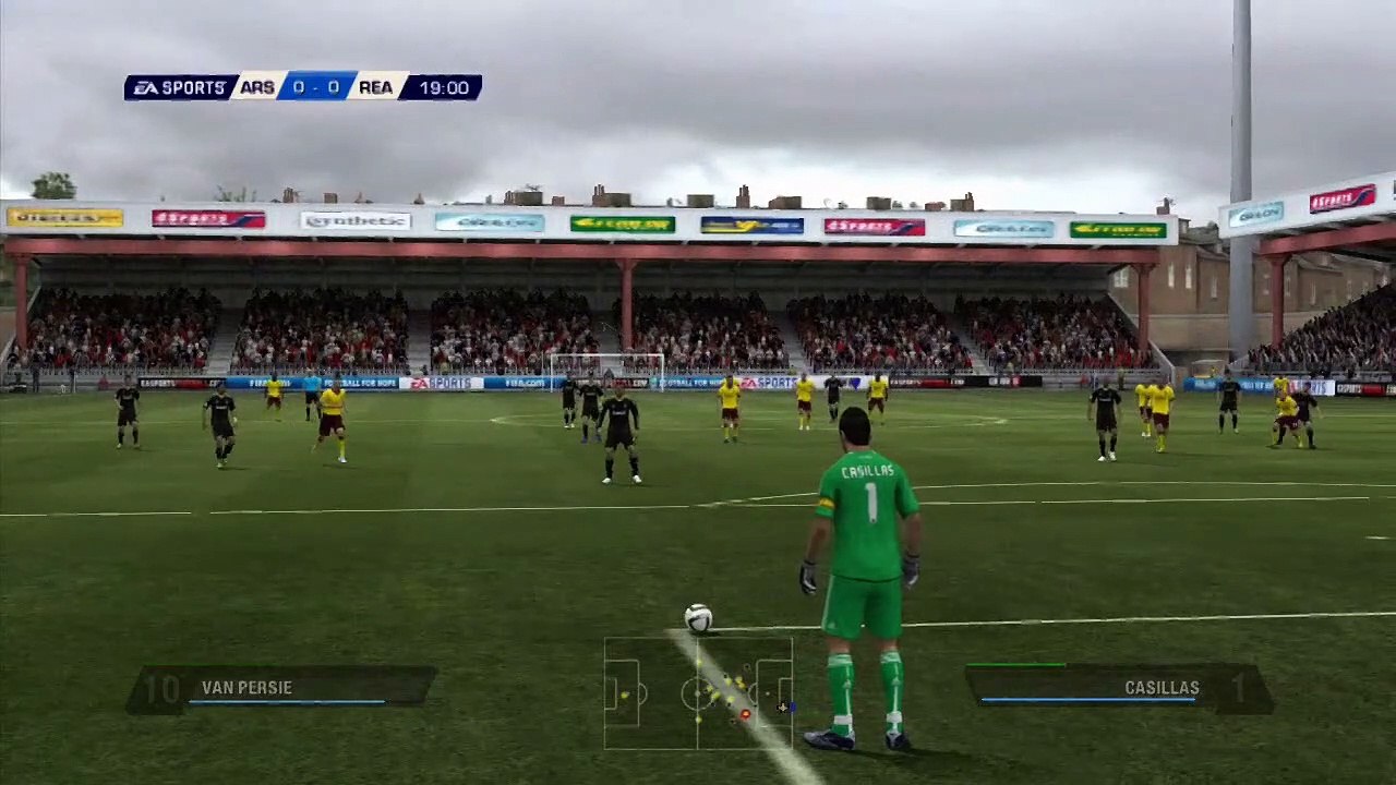 FIFA 11 Arsenal vs Real Madrid