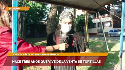 Hace tres años que vive de la venta de tortillas