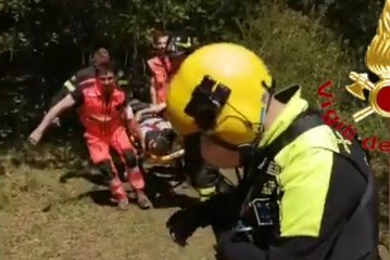 Ciclista ferita a Monte Morello, soccorsa con l'elicottero