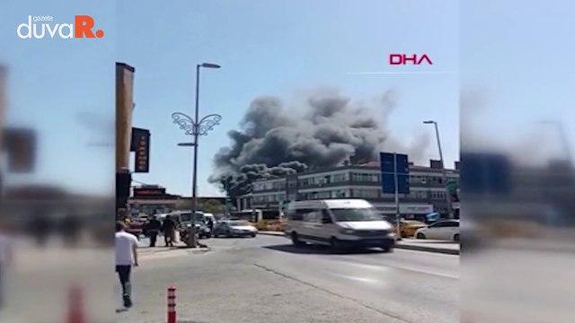 Bayrampaşa sanayi sitesinde yangın