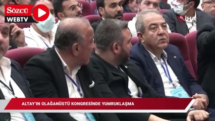 Altay’ın olağanüstü kongresinde yumruklaşma!