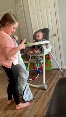 Big Sister Plays Peek-A-Boo With Brother