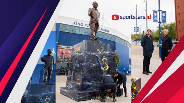 Jose Mourinho 'Nyekar' ke Patung Bos Leicester City