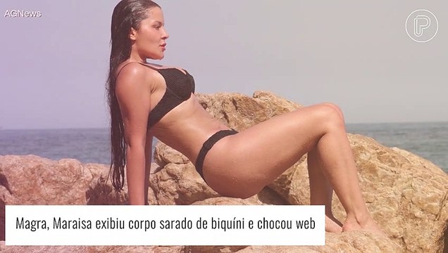 Maraisa dispensa retoque em foto de biquíni e surpreende fãs com corpo sarado. Veja!