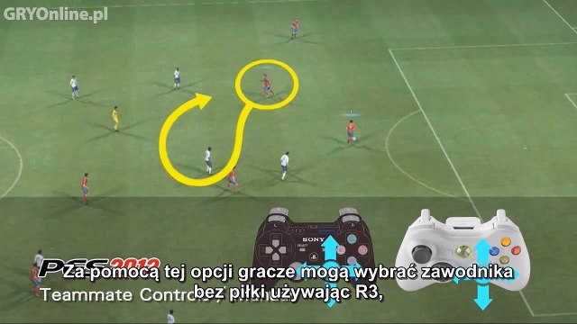 Pro Evolution Soccer 2012 Teammate Controls - Manual (PL)