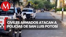 Civiles armados atacan a policías tras persecución en la Huasteca Potosina