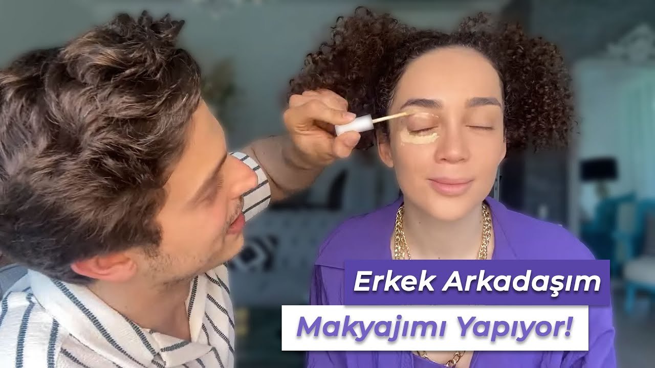 ERKEK ARKADAŞIMLA MAKYAJ CHALLENGE!