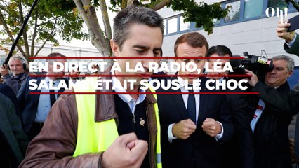Macron qualifié de “bâtard” de Hollande en direct à la radio : Léa Salamé sous le choc (VIDEO)