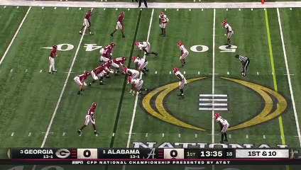 Jordan Davis sack vs. Alabama
