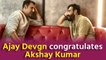 Ajay Devgn congratulates Akshay Kumar for completing 30 years in cinema