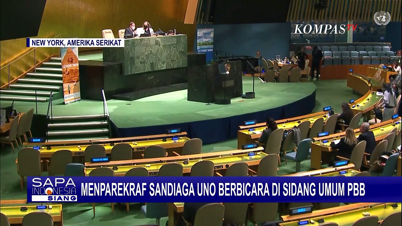 Hadiri Sidang PBB, Sandiaga Uno Paparkan Soal Pemulihan Pariwisata Indonesia!