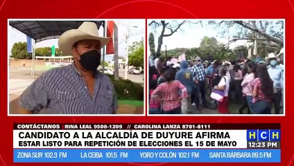Listo para repetición de elecciones en Duyure, el candidato por la Alianza, Jorge Pastrana