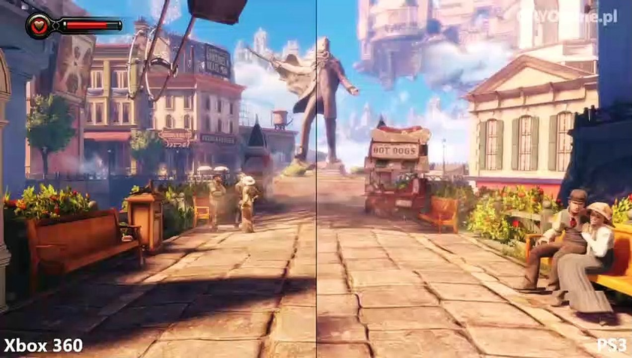 BioShock Infinite graphics comparison PS3 vs Xbox 360