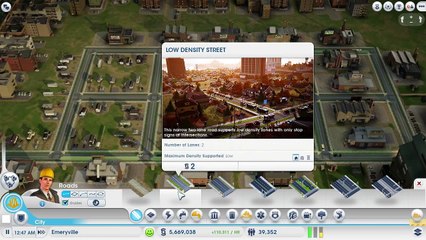 SimCity tutorial video #1 - roads