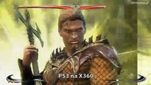 Injustice: Gods Among Us graphic comparison PS3 vs Xbox 360
