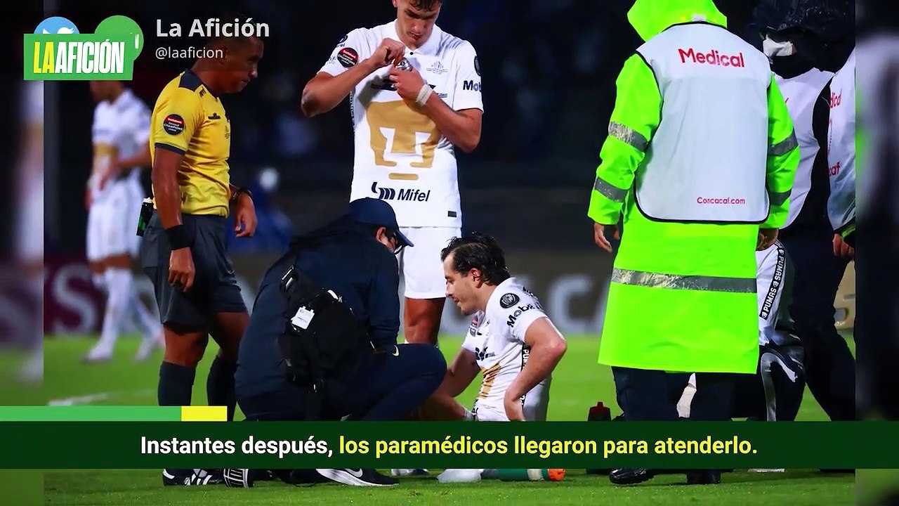 Alan Mozo sufre dura lesión y sale ovacionado del Pumas vs Seattle